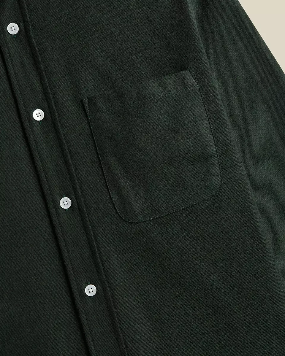 Portuguese Flannel Teca Shirt Forest Herren Hemd grün